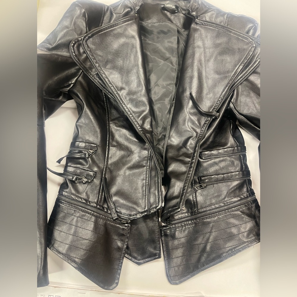 Clocolor Black Vegan leather jacket
